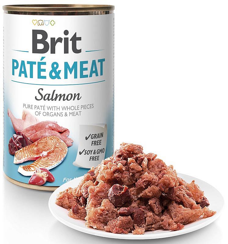 Brit Dog konzerva Paté & Meat Salmon 400g