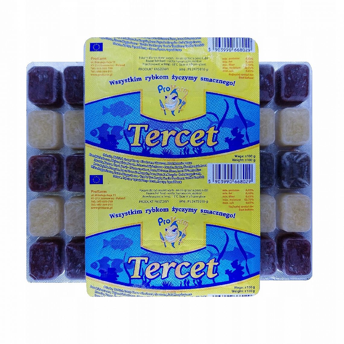 Tercet (patentka,koretra,černý komár) - mražený blistr 100g