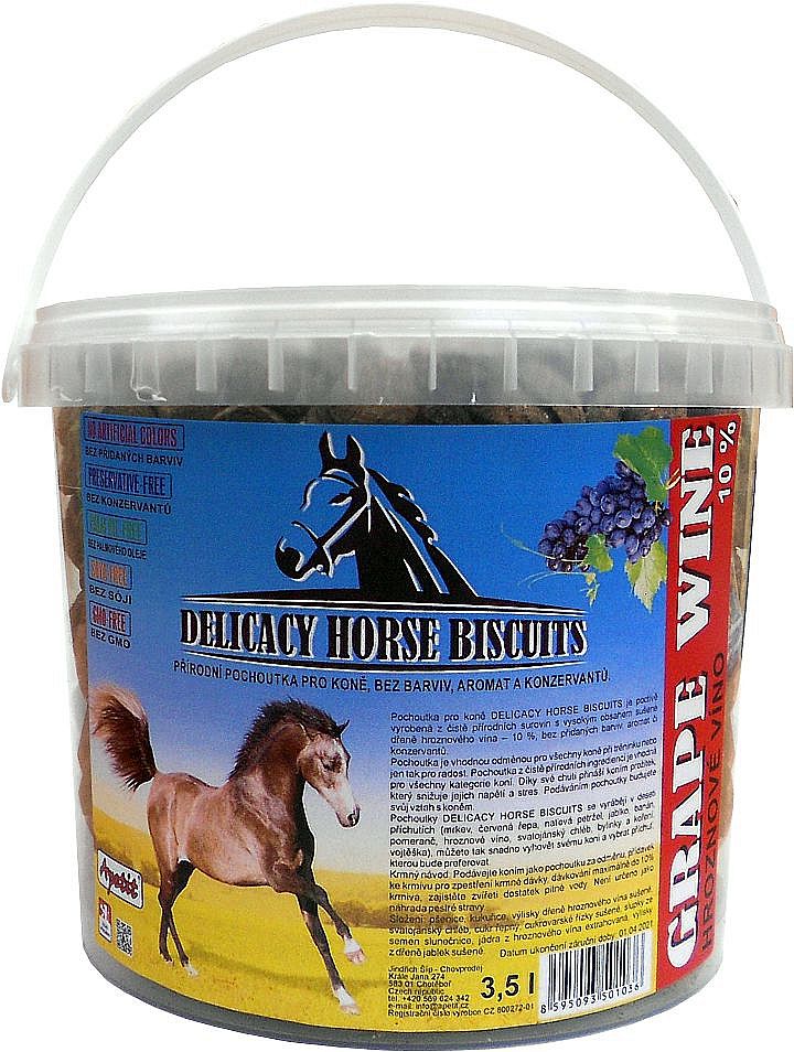 APETIT HORSE - DELICACY BISCUITS - grape wine 3,5L