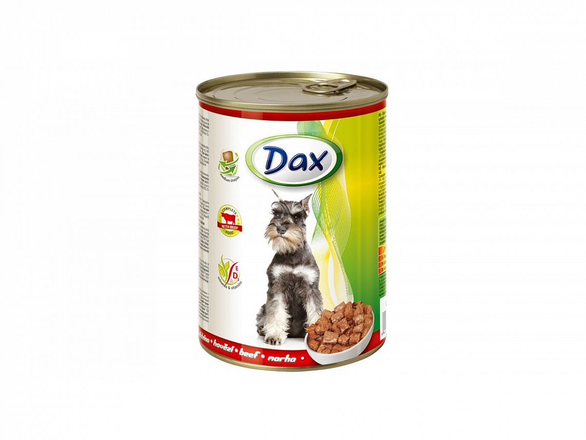 DAX dog hovězí kousky 415g