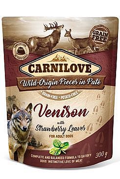 Carnilove Dog Pouch Paté Venison & Strawberry 300g