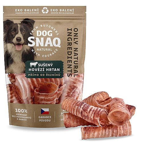 DOG SNAQ hovězí hrtan sušený   300g