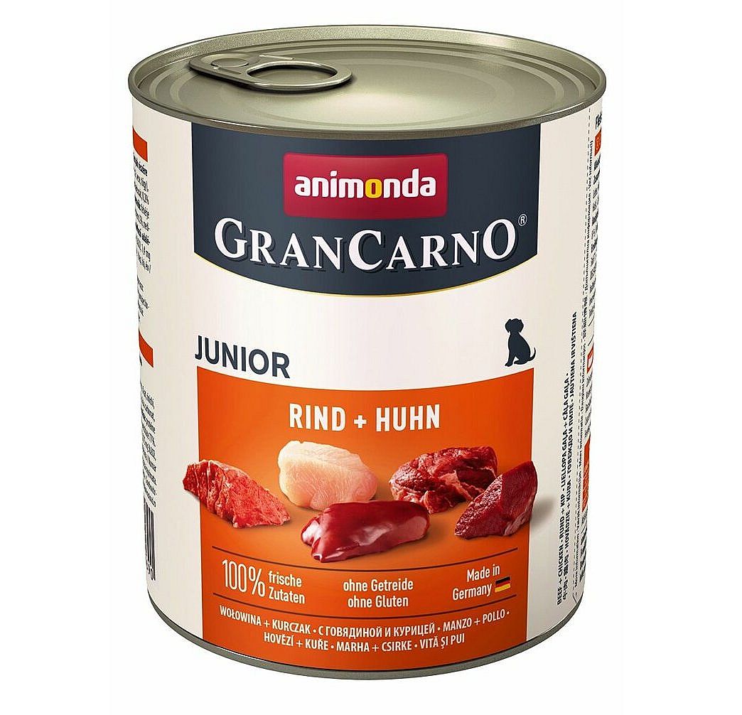 GRANCARNO Junior - hovězí+kuře 800g