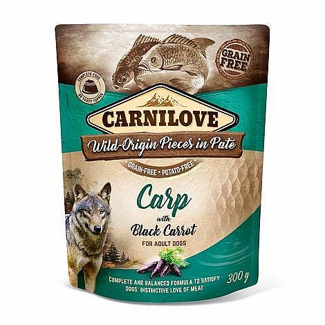 Carnilove Dog Pouch Paté Carp & Black Carrot 300g