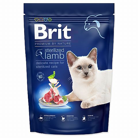 Brit Premium Cat by Nature Sterilized Lamb 800g