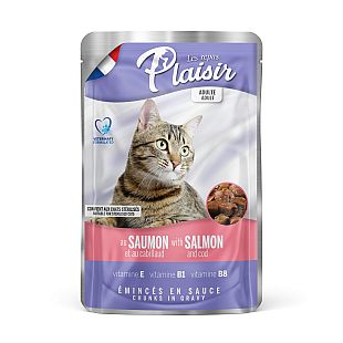 PLAISIR cat kapsička losos+treska 100g