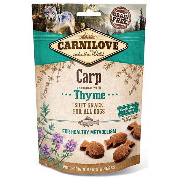 Carnilove Dog Semi Moist Snack Carp&Thyme 200g