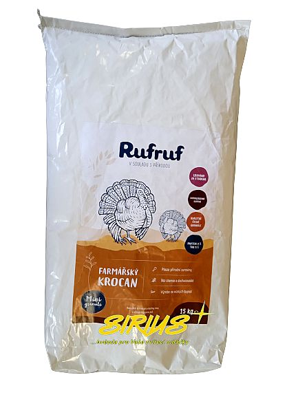 RufRuf 15kg Farmářský krocan s treskou MINI