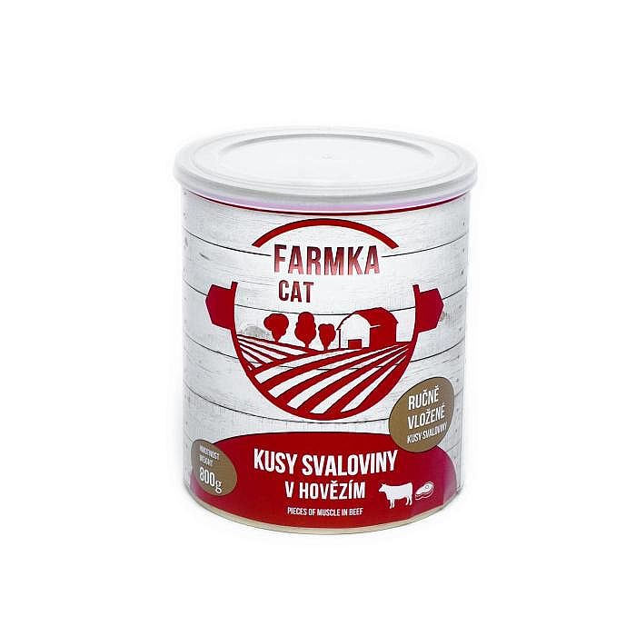 FARMKA CAT 800g se svalovinou