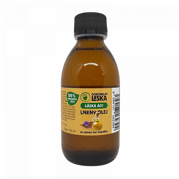 LÁSKA A01 Lněný olej s vitamínem E 200ml