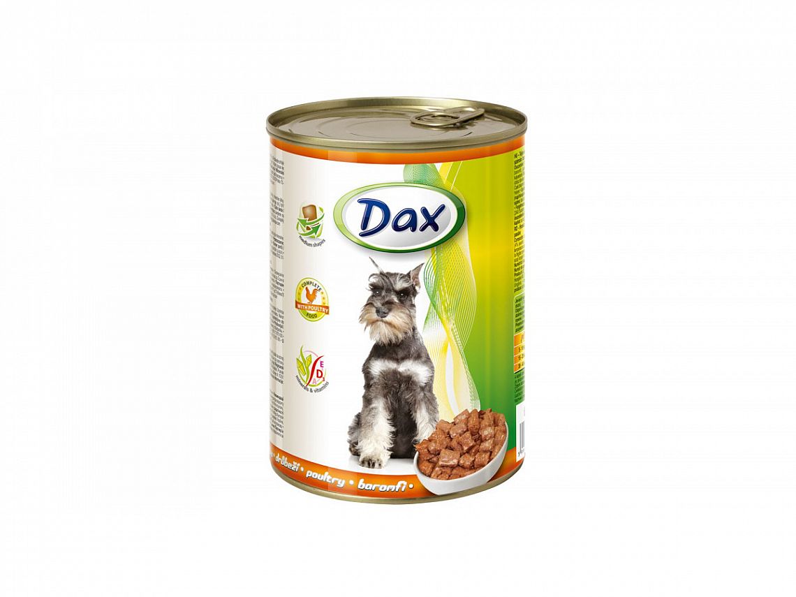 DAX dog drůbězí kousky 415g