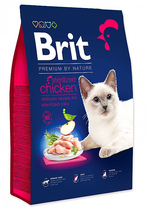 Brit Premium Cat by Nature Sterilized Chicken 8kg