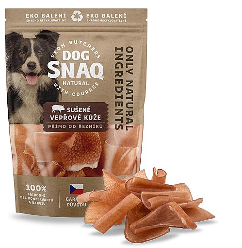 DOG SNAQ vepřové kůže sušené   100g