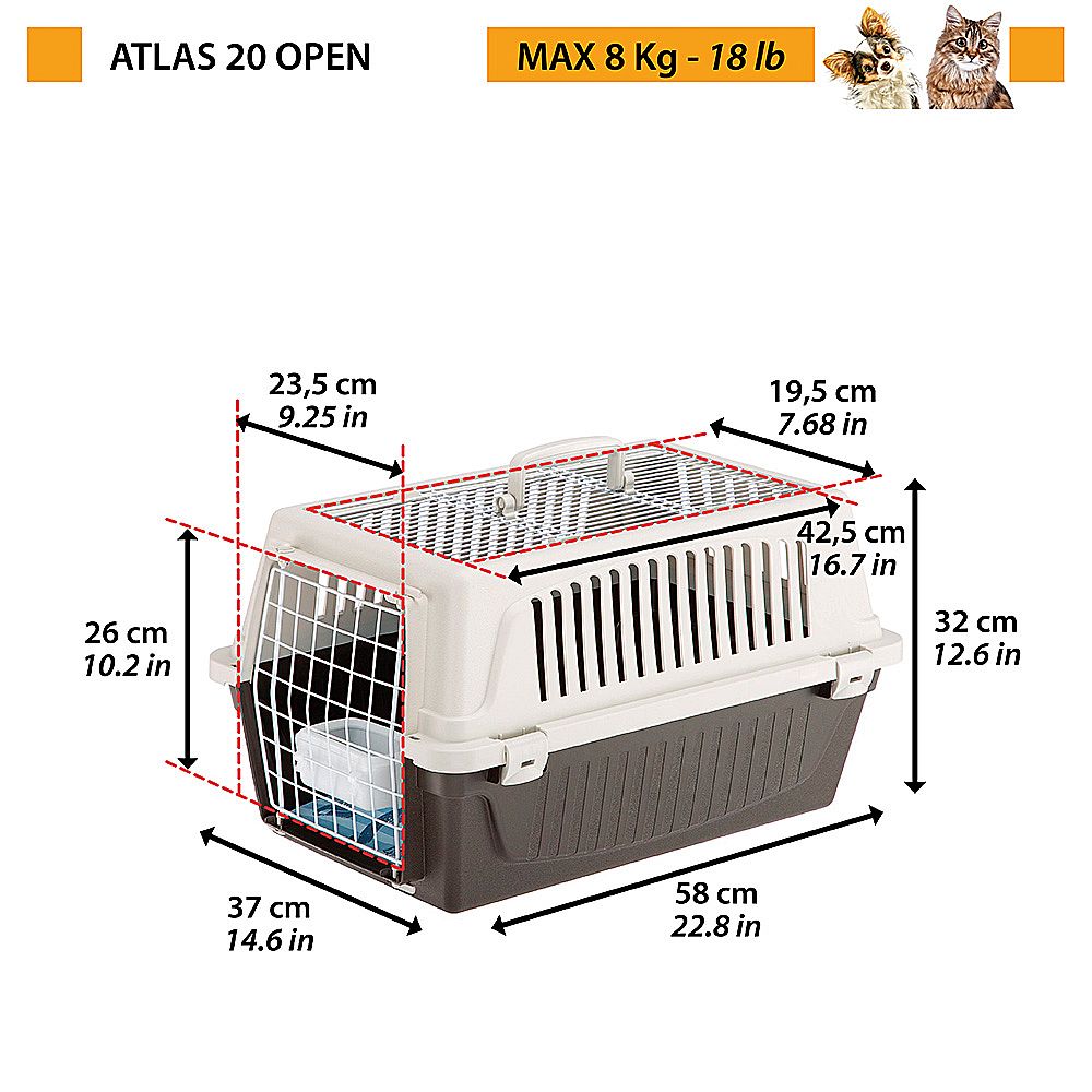 ATLAS 20 OPEN  přepravka