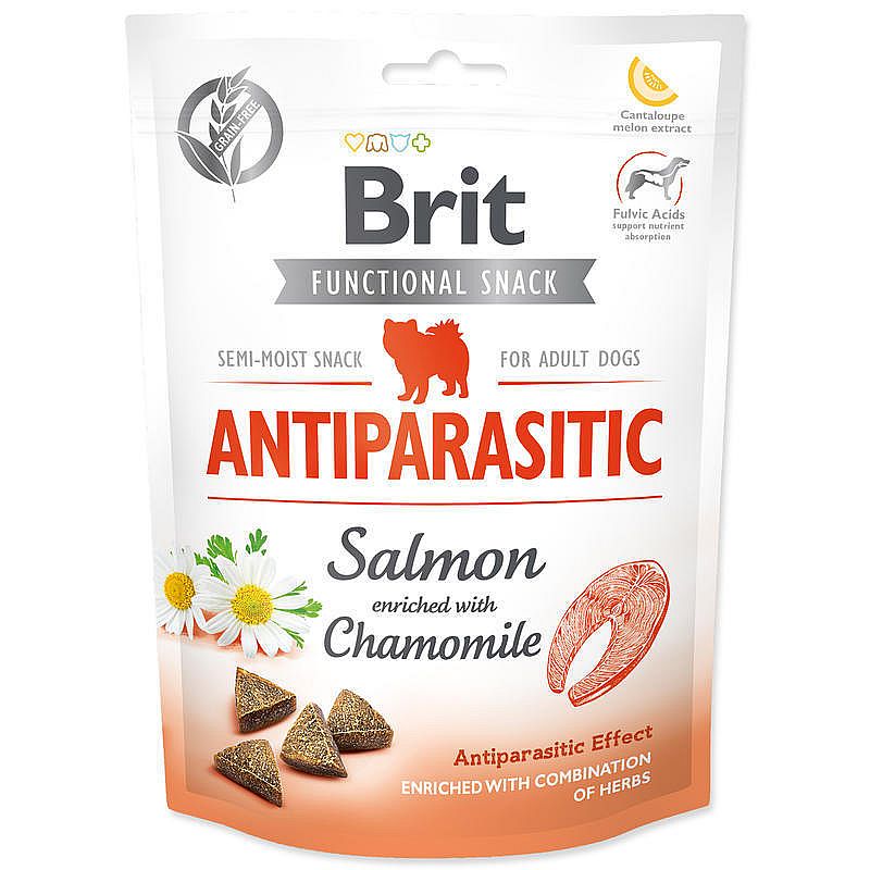 Brit Care Dog Functional Snack Antiparasit Salmon 150g