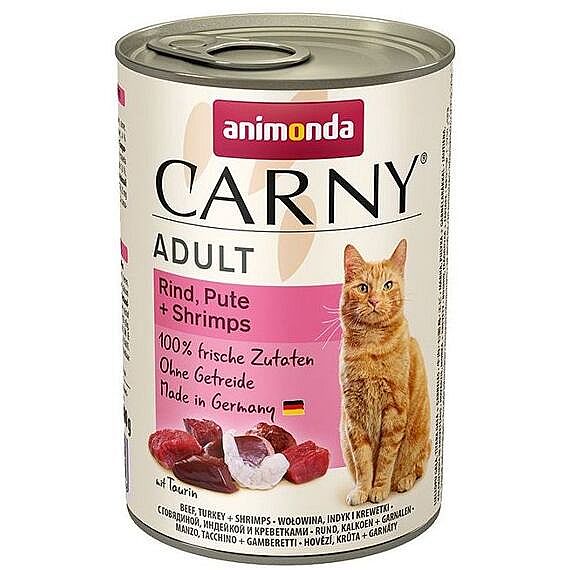 CARNY ADULT hovězí, krůta, krevety  400g