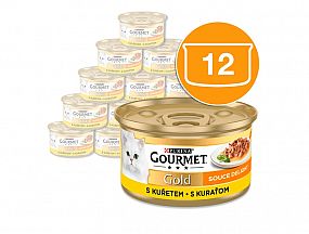 GOURMET GOLD Sauce Delight 85g minifiletky kuřete v omáčce