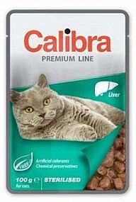 Calibra Cat kapsa Sterilised Liver 100g