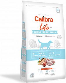 Calibra Dog Life Junior Medium Breed Chicken 12kg