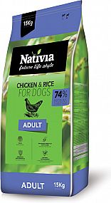 NATIVIA adult chicken&rice     15kg