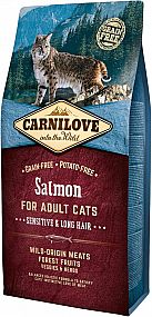 Carnilove Cat Salmon for Adult Sensitiv & Long Hair 6kg