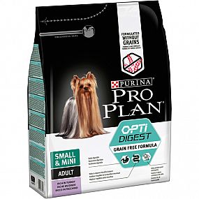 PRO PLAN SMALL & MINI PUPPY optidigest GRAIN FREE  krůta  2,5g