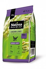 NATIVIA lite/senior chicken&rice   3kg