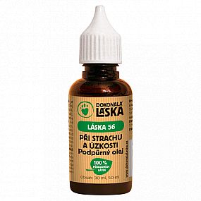 LÁSKA 56 Při strachu a úzkosti, podpůrný olej 30ml