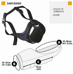 SAFE BOXER náhubek textil