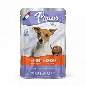 Plaisir dog KAPSA kuřecí se zeleninou v omáčce 100g