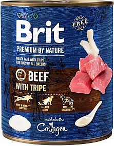 Brit Premium Dog by Nature konzerva Beef & Tripes 800g