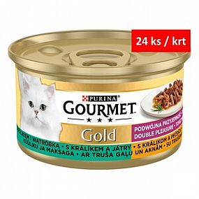 GOURMET GOLD s králíkem a játry    85g