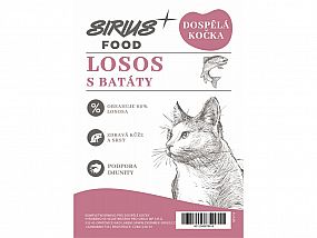 Sirius Food CAT Grain Free Adult losos s batáty 400g