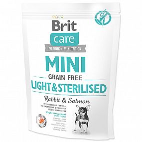 BRIT CARE dog GF mini light sterilised  400g