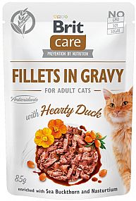 Brit Care Cat Fillets in Gravy Hearty Duck 85g