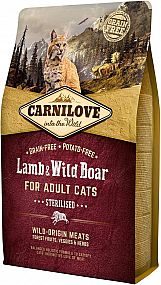 Carnilove Cat Lamb & Wild Boar Adult Sterilised 2kg