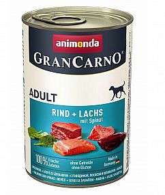 GRANCARNO Adult - losos+špenát  400g