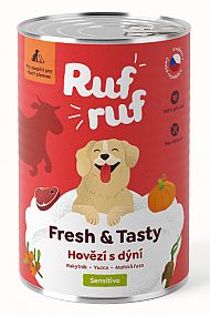 RufRuf konz. 400g Hovězí s dýní, rakytníkem, yuccou a řasou