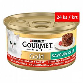 GOURMET GOLD Savoury Cake KK  85g   hovězí s rajčaty