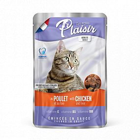 PLAISIR cat kapsička kuře+játra 100g