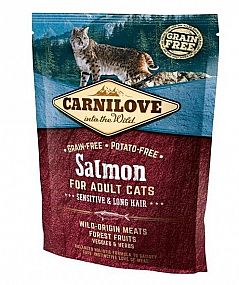 Carnilove Cat Salmon for Adult Sensitiv & Long Hair 400g