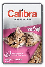 Calibra Cat kapsa Premium Kitten Turkey & Chicken 100g