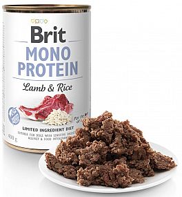 Brit Dog konzerva Mono Protein Lamb & Brown Rice 400g