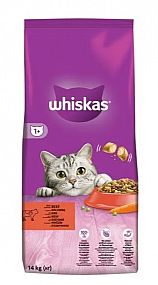 WHISKAS s hovězím 14kg