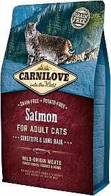 Carnilove Cat Salmon for Adult Sensitiv & Long Hair 2kg