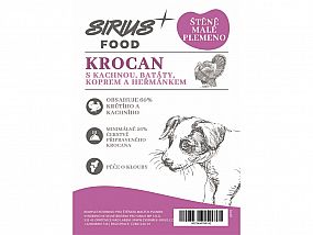 Sirius Food DOG Grain Free Puppy Mini krocan s kachnou,batáty 2kg