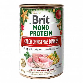 Brit Dog konzerva Mono Protein Christmas can 400g