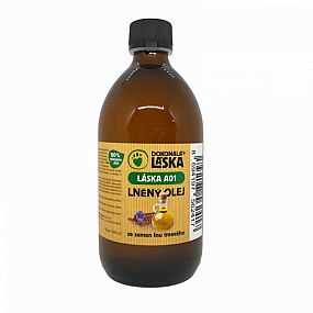 LÁSKA A01 Lněný olej s vitamínem E 500ml