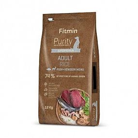 Fitmin dog Purity Rice Adult Fish&Venison 12kg