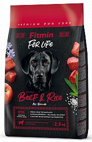 Fitmin For Life Beef&rice  2,5kg